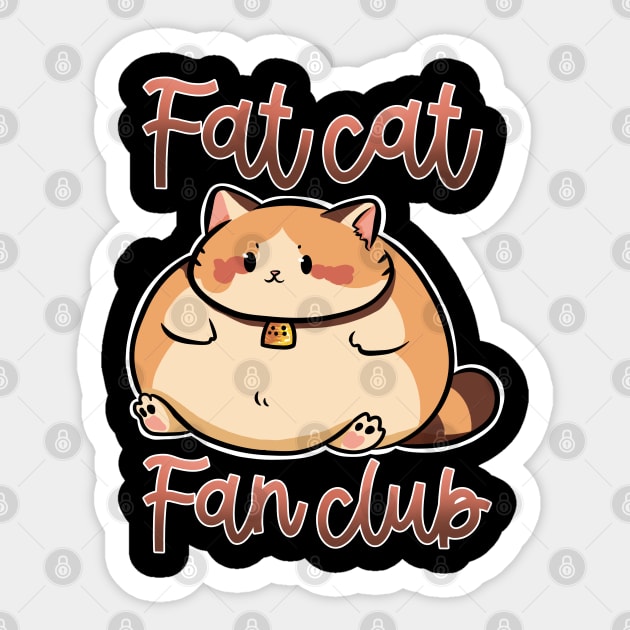 Fat cat fan club Sticker by Maquia's Dreams